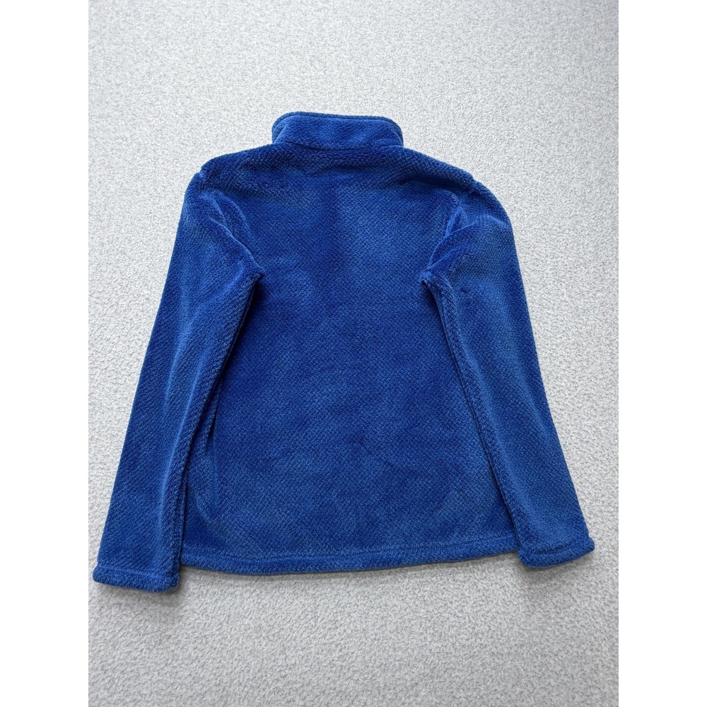 Patagonia Fleece Jacket Kids XL 14 Blue Snap Pullover Pocket Warm Winter Outdoor - Picture 12 of 12